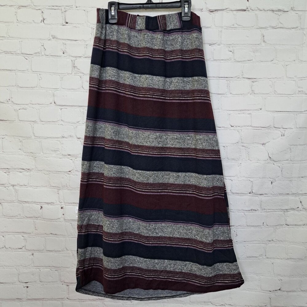 Naif NEW Striped Pull On Long Skirt Size Small